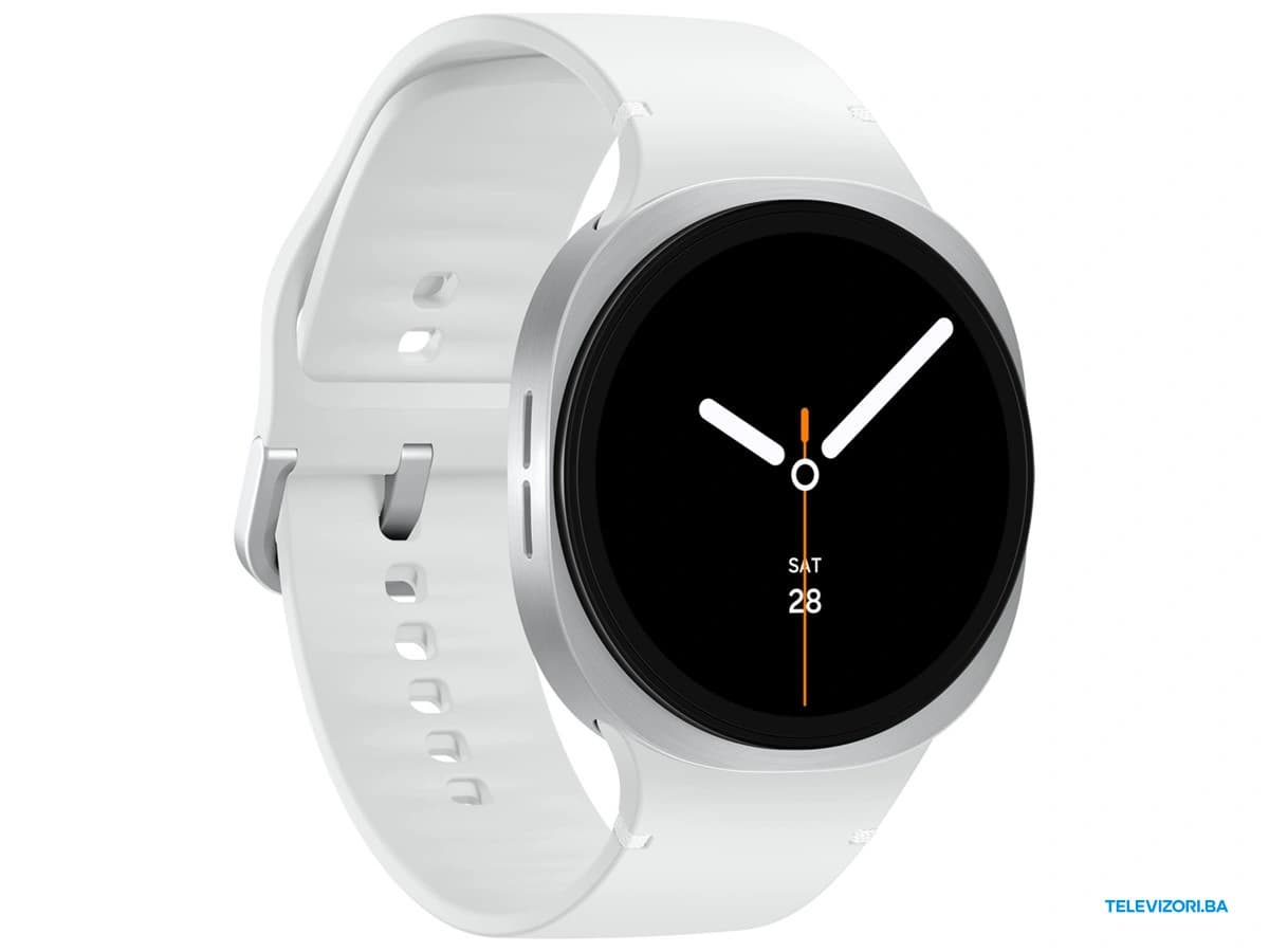 Samsung Galaxy Watch8 44mm BT Silver – pogled ukoso sprijeda