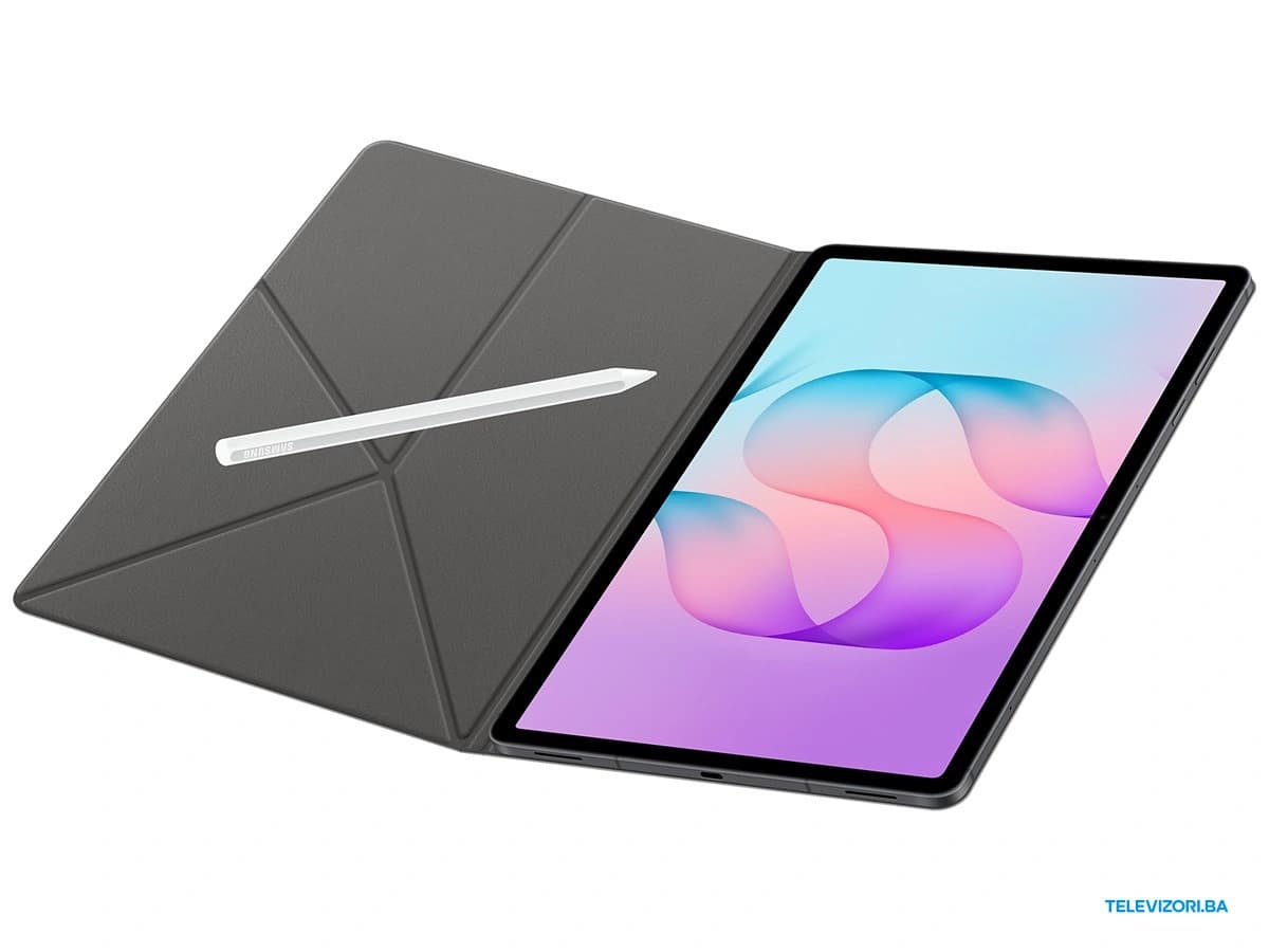 Samsung Galaxy Tab S12+ Book Cover – otvorena s tabletom