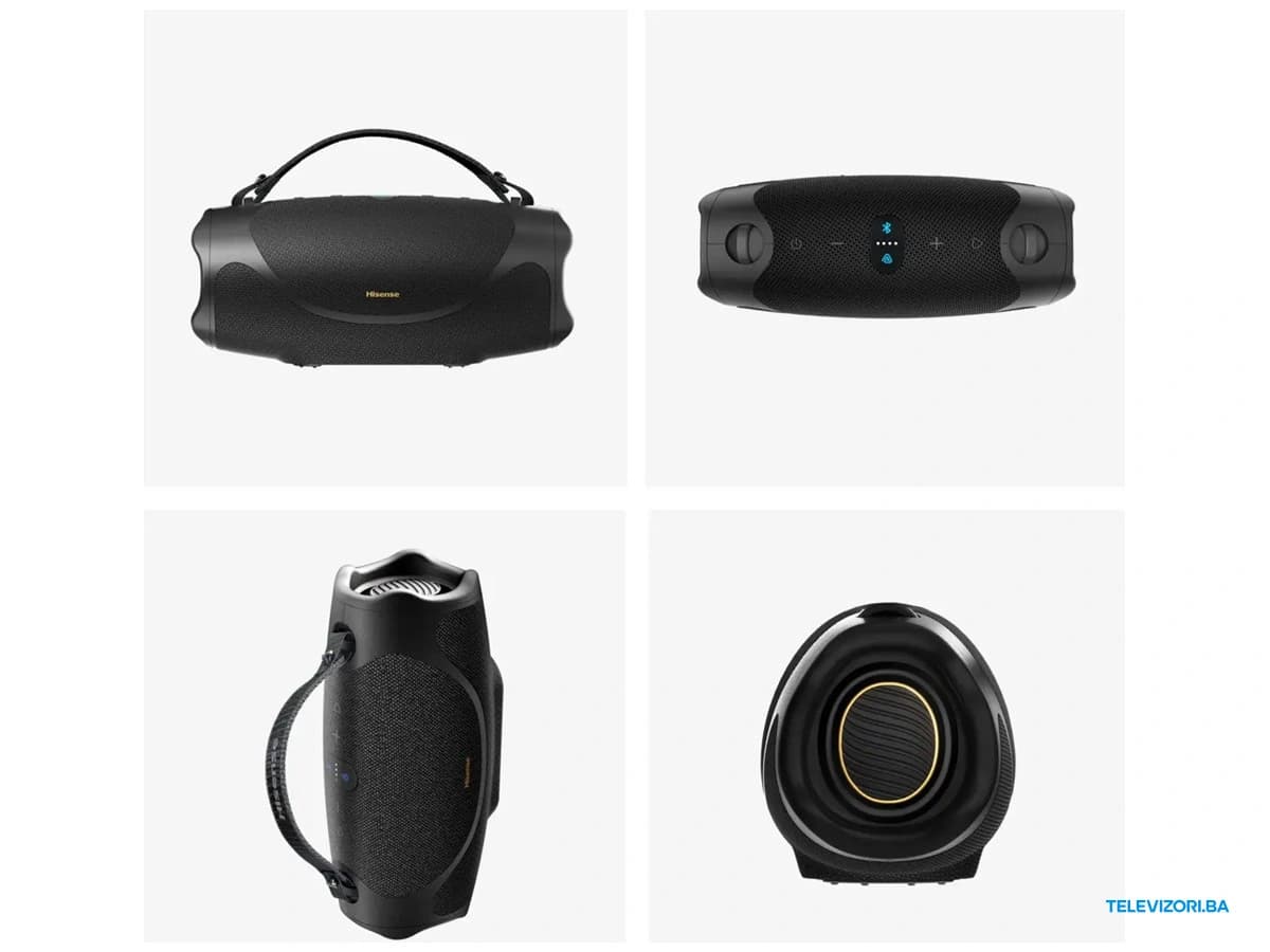 Hisense FlexBoom bluetooth zvučnik – pogled iz više uglova