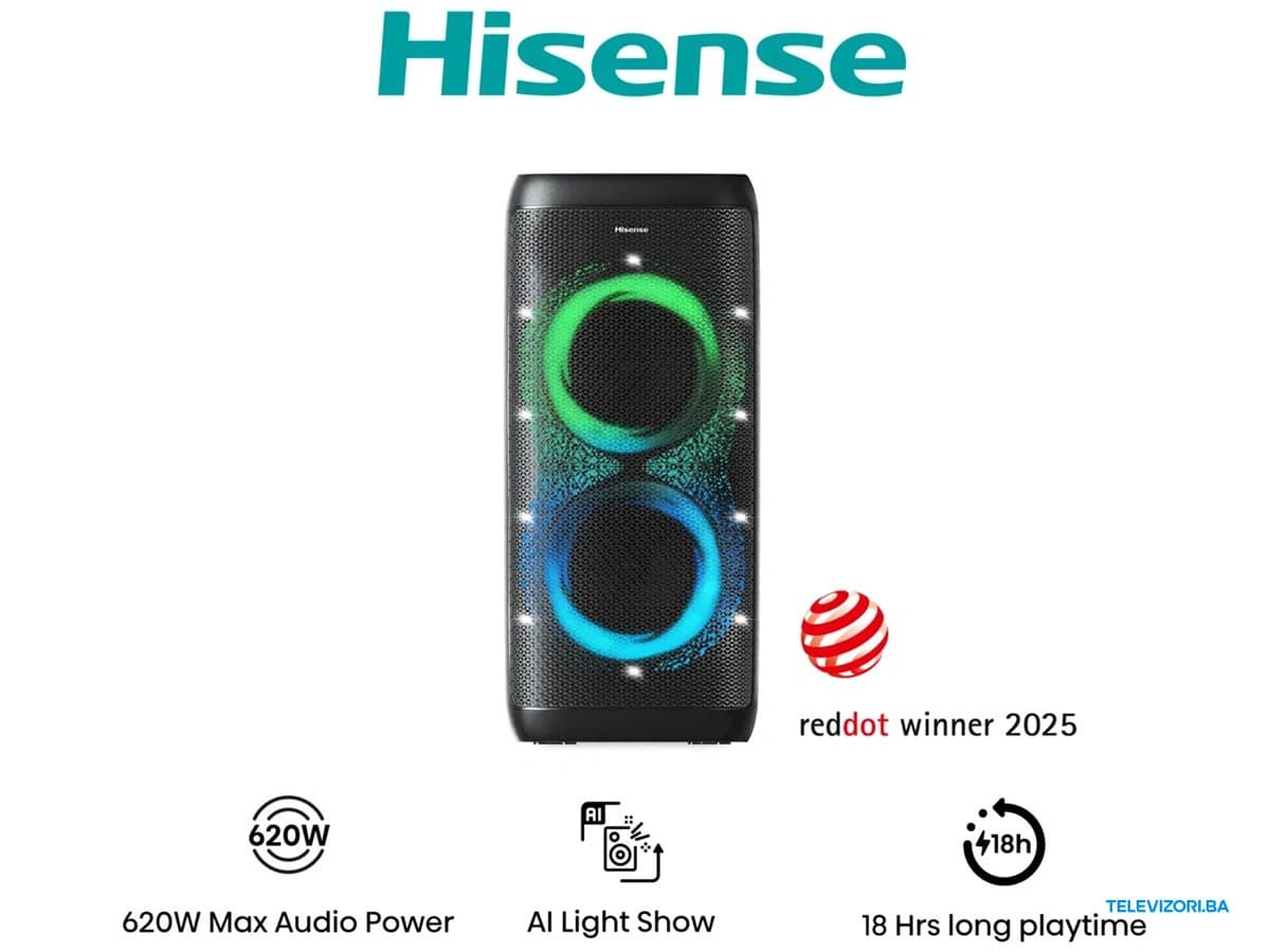 Bluetooth zvučnik Hisense Party Thunder 620W AI svjetla 18h