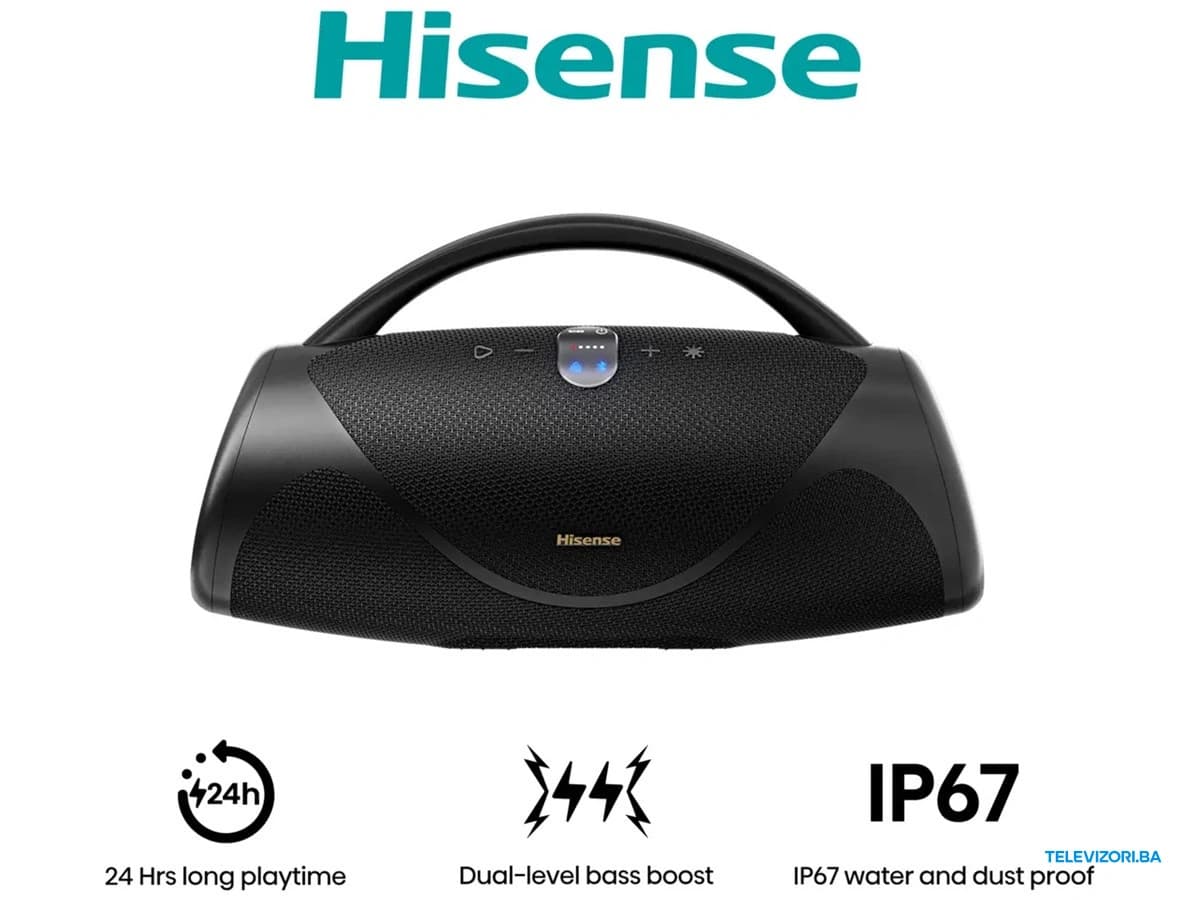 Hisense VoyageBoom bluetooth zvučnik – prednja strana