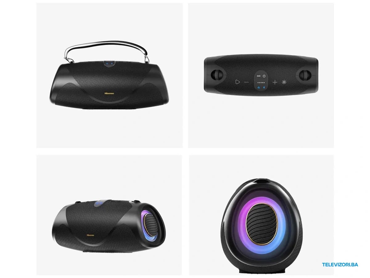 Hisense WeBoom bluetooth zvučnik – pogled iz više uglova