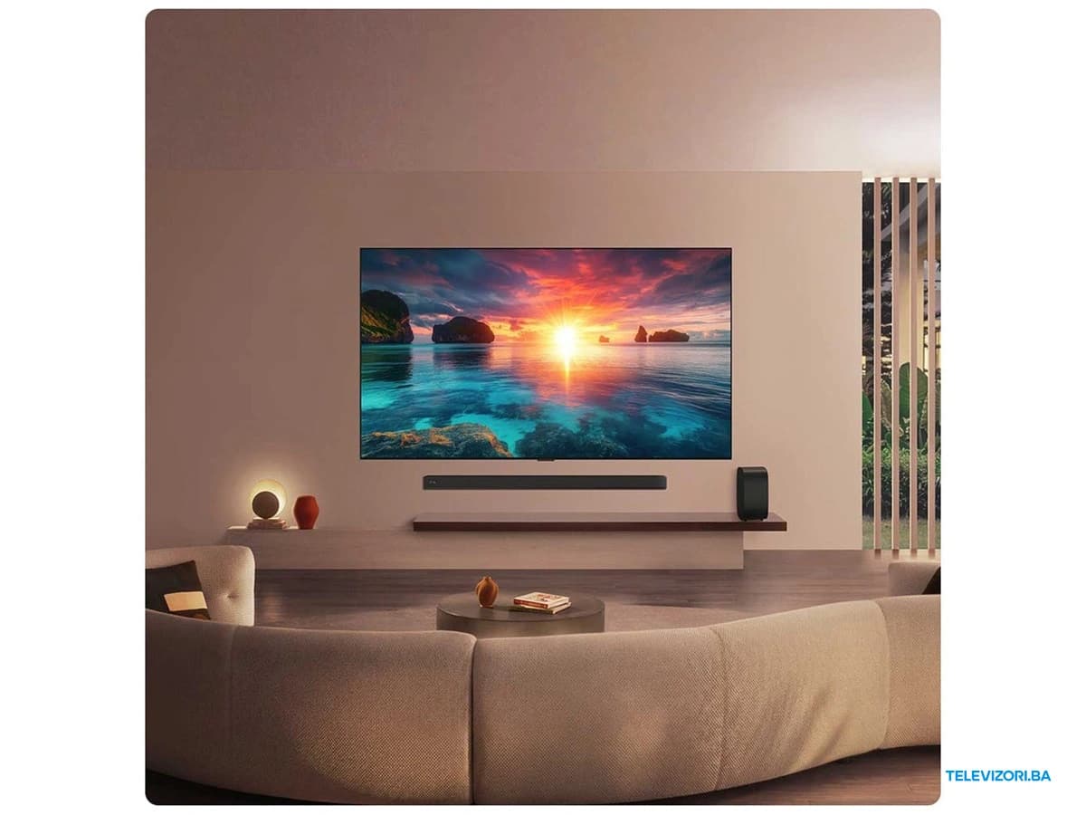 LG OLED evo 77 inča OLED77G61LW – u dnevnom boravku