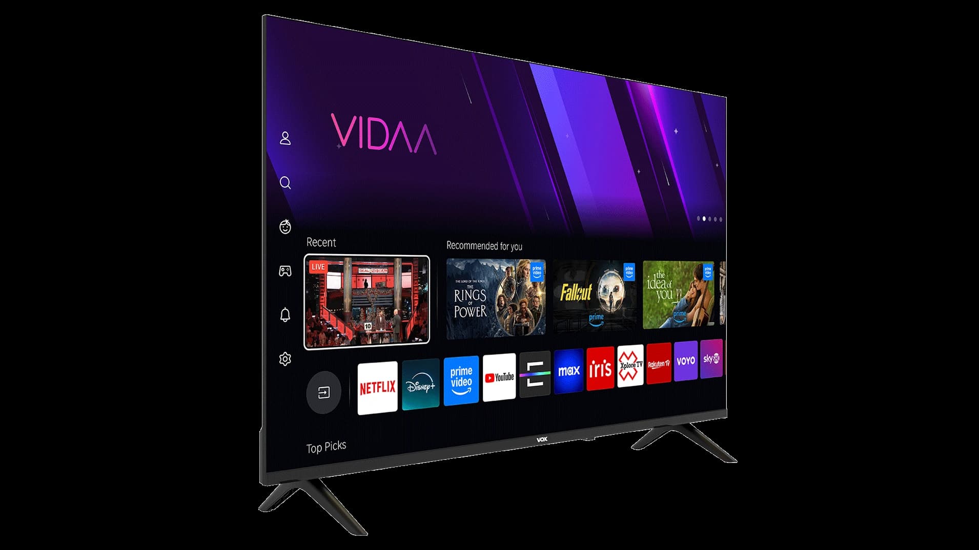 50″ VOX 4K UHD LED Smart TV 50QVU684