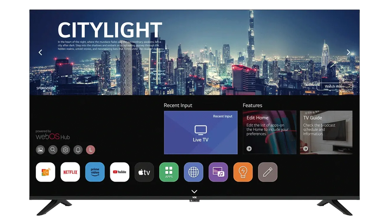 43″ VOX Full HD LED Smart TV 43WOS684BF