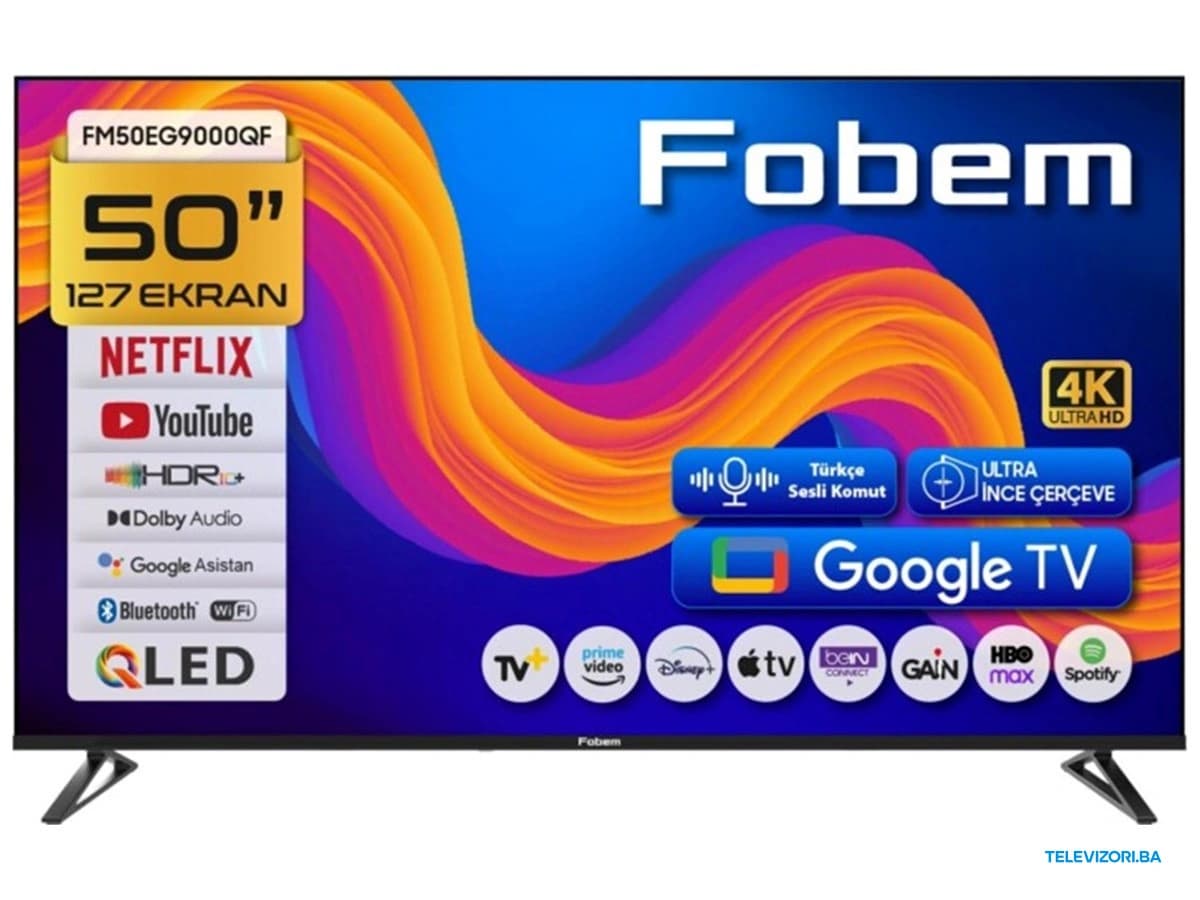 50″ Fobem 4K UHD QLED Smart TV FM50EG9000QF