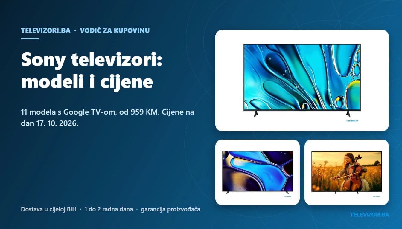 Sony televizori: modeli i cijene – Televizori.ba